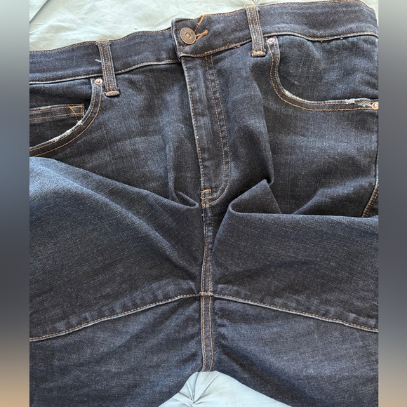 Lularoe Dark Skinny Jeans size 32 with distressing - Picture 8 of 8